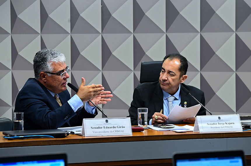 Mesa: 
vice-presidente da CPIMJAE, senador Eduardo Girão (Novo-CE); 
presidente da CPIMJAE, senador Jorge Kajuru (PSB-GO). 