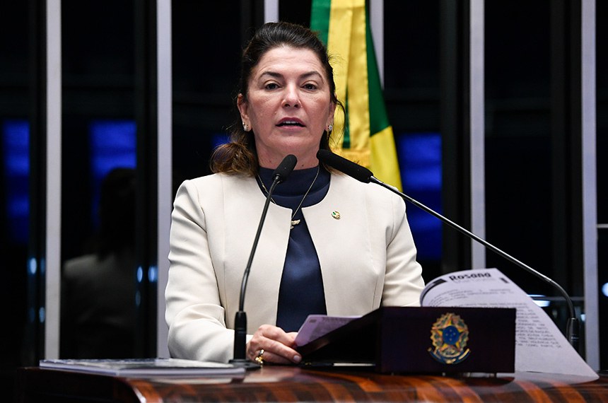 Em discurso, à tribuna, senadora Rosana Martinelli (PL-MT).