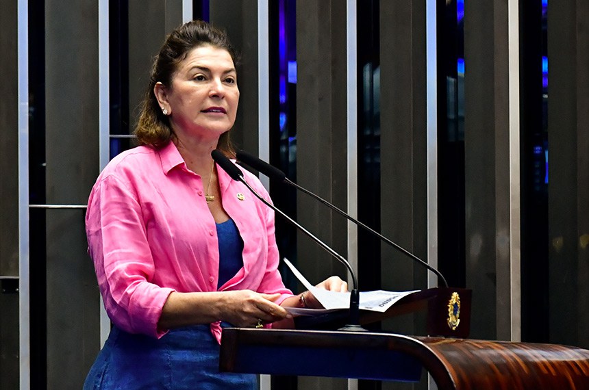 Em discurso, à tribuna, senadora Rosana Martinelli (PL-MT).