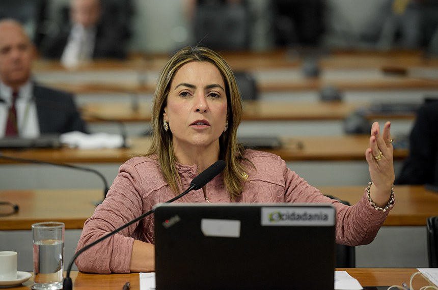 Em pronunciamento, à bancada, relatora do PL 2.293/2023, senadora Soraya Thronicke (Podemos-MS).