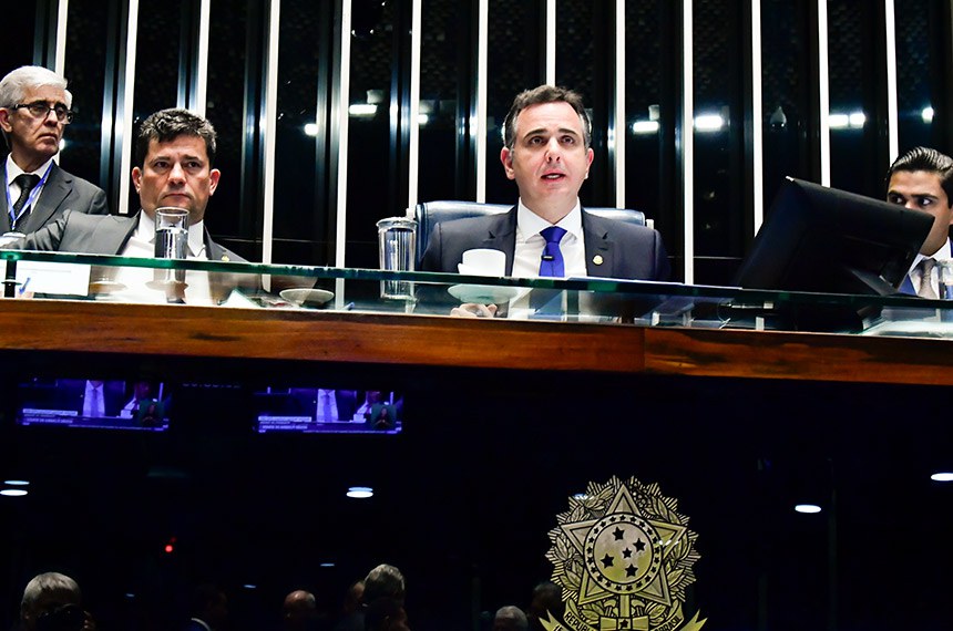 Mesa: 
senador Sergio Moro (União-PR);
presidente do Senado Federal, senador Rodrigo Pacheco (PSD-MG); 
secretário-geral da Mesa do Senado Federal, Gustavo A. Sabóia Vieira.