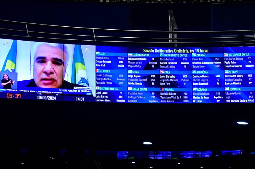 Em pronunciamento, via videoconferência, senador Eduardo Girão (Novo-CE).