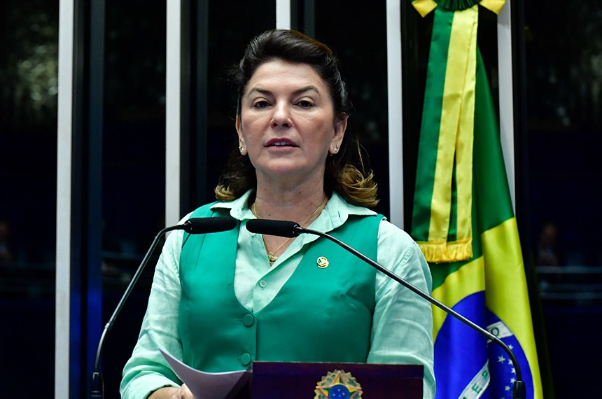 Em discurso, à tribuna, senadora Rosana Martinelli (PL-MT).