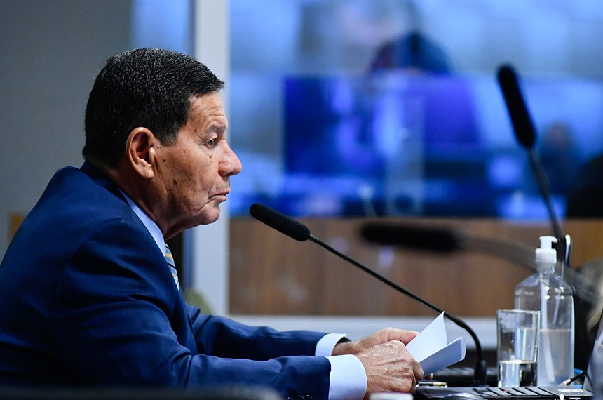 Em pronunciamento, à bancada, relator do PL 1.025/2024, senador Hamilton Mourão (Republicanos-RS).