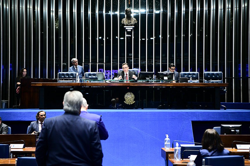 Mesa: 
presidente do Senado Federal, senador Rodrigo Pacheco (PSD-MG); 
secretário-geral da Mesa do Senado Federal, Gustavo A. Sabóia Vieira.