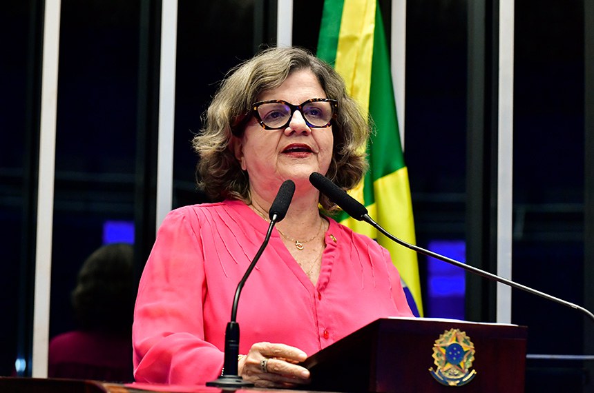 Em discurso, à tribuna, senadora Teresa Leitão (PT-PE).