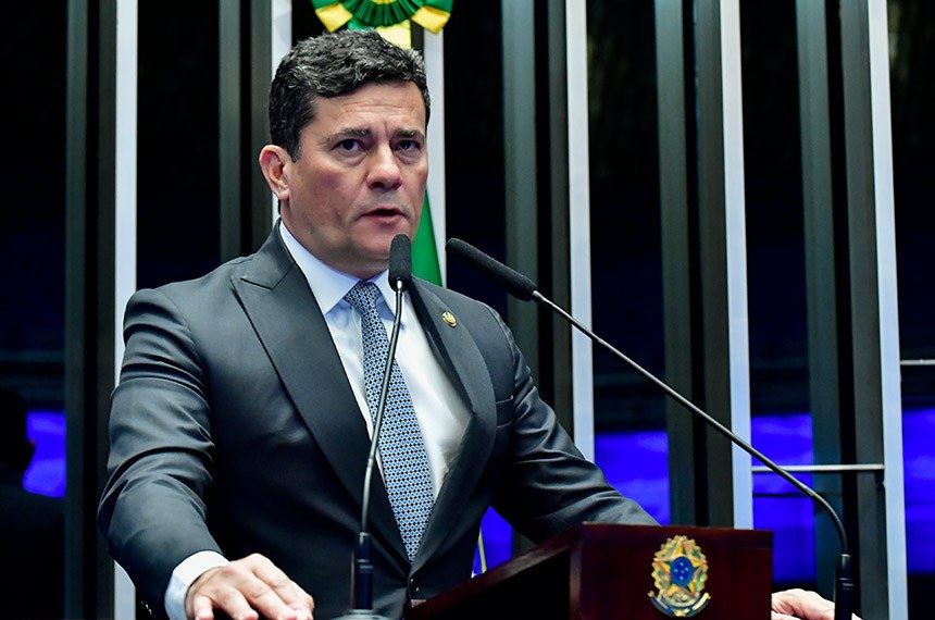 Em discurso, à tribuna, senador Sergio Moro (União-PR).