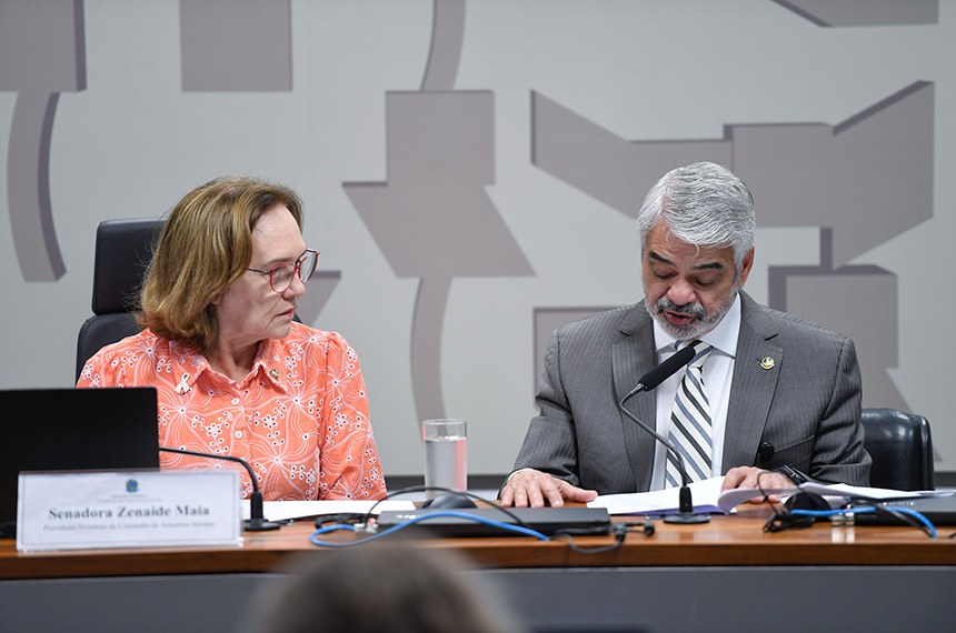 Mesa:
presidente eventual da CAS, senadora Zenaide Maia (PSD-RN); 
relator do PL 3967/2024, senador Humberto Costa (PT-PE).