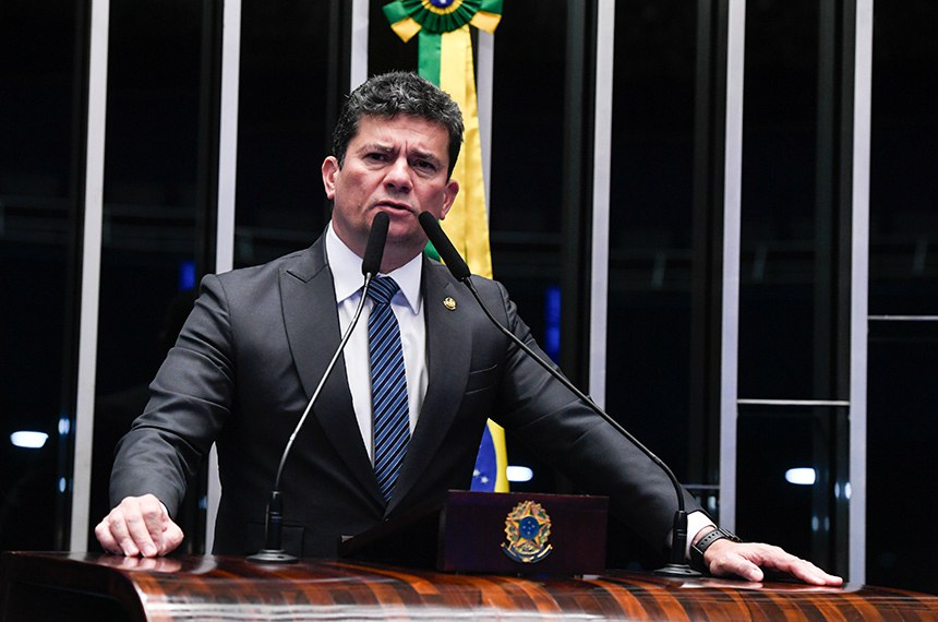 Em discurso, à tribuna, senador Sergio Moro (União-PR).