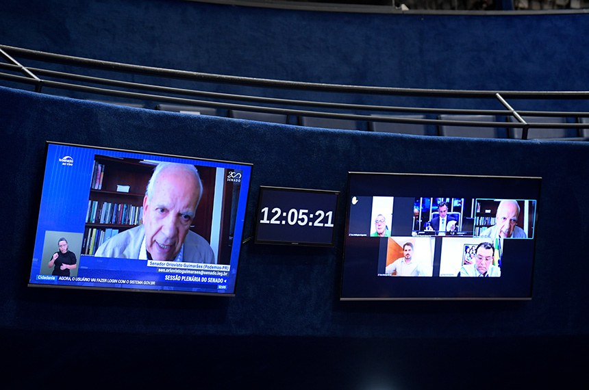 Participam remotamente:
senador Wellington Fagundes (PL-MT); 
senador Marcos do Val (Podemos-ES); 
senador Eduardo Braga (MDB-AM).