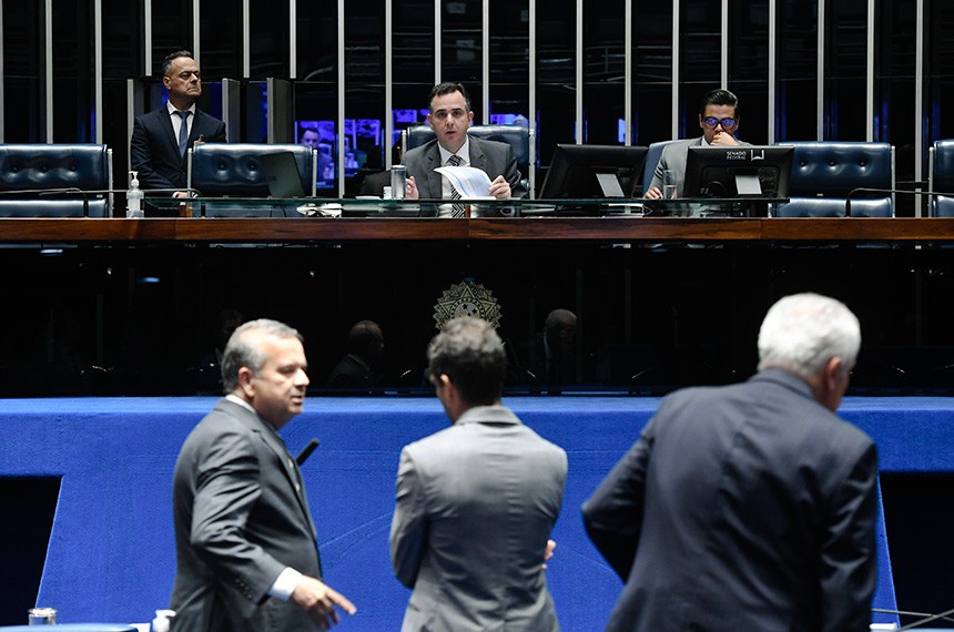 Mesa:  
presidente do Senado Federal, senador Rodrigo Pacheco (PSD-MG); 
secretário-geral da Mesa do Senado Federal, Gustavo A. Sabóia Vieira.