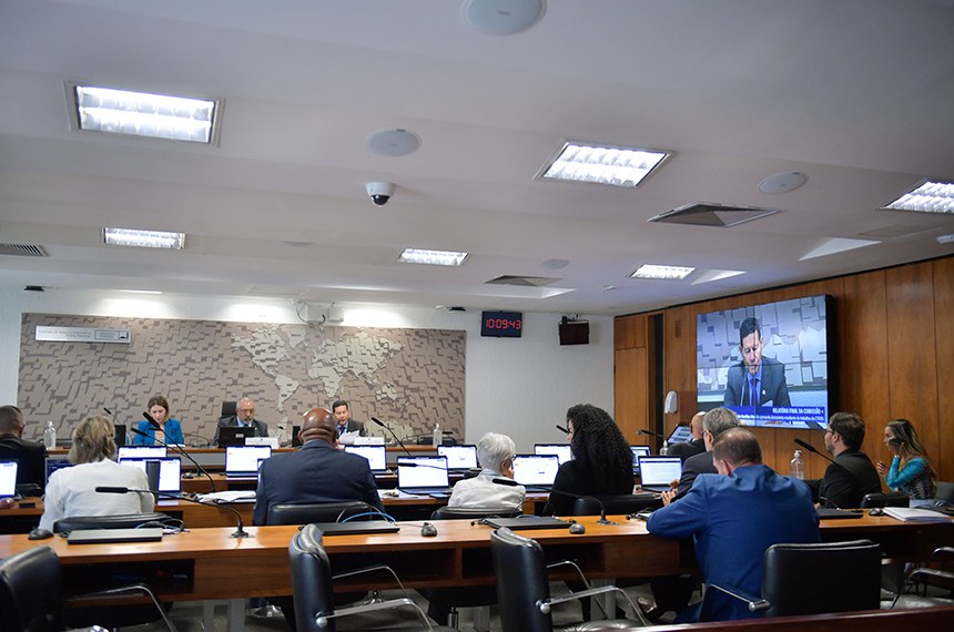 Mesa: 
assessora Renata;
presidente da CTERS, senador Paulo Paim (PT-RS); 
relator da CTERS, senador Hamilton Mourão (Republicanos-RS) em pronunciamento.