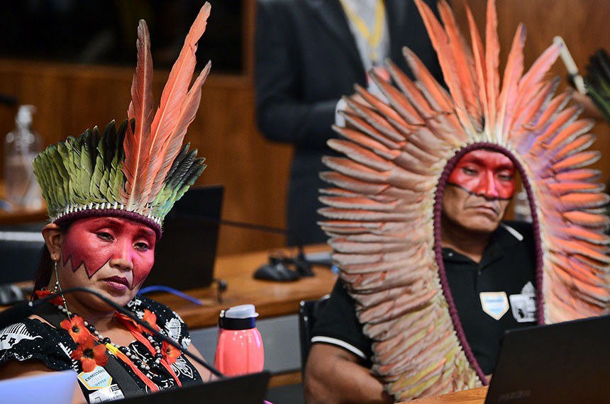 Representantes de etnias da Amazônia participaram do debate - Foto: Pedro França/Agência Senado