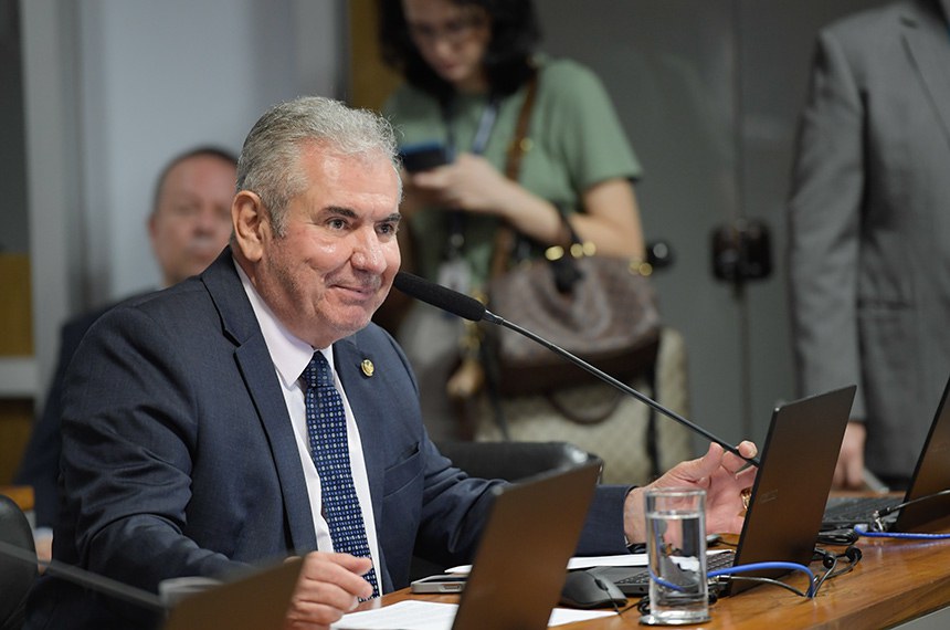 Em pronunciamento, à bancada, relator da MSF 77/2024, senador Angelo Coronel (PSD-BA).