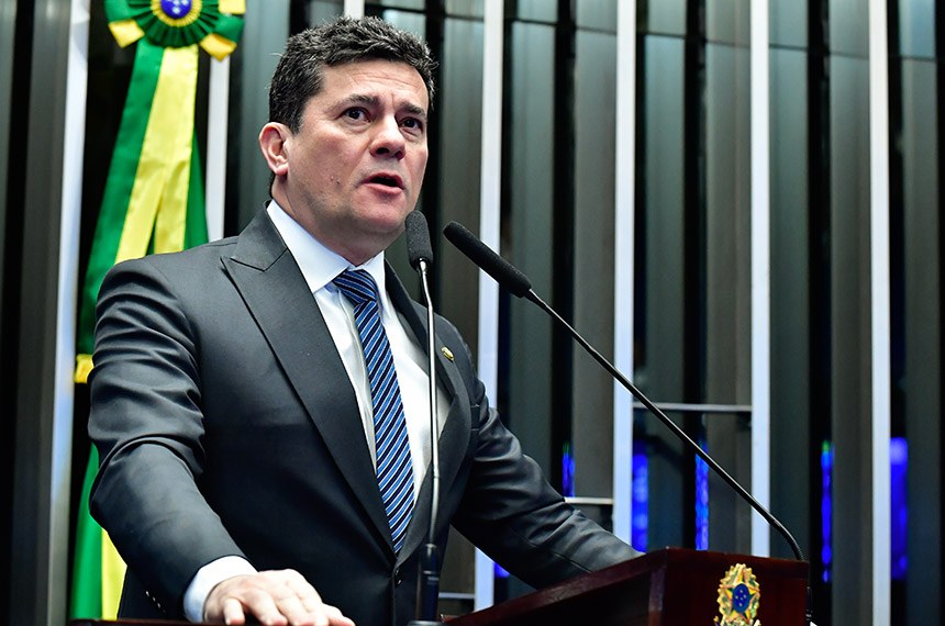 Em discurso, à tribuna, senador Sergio Moro (União-PR).