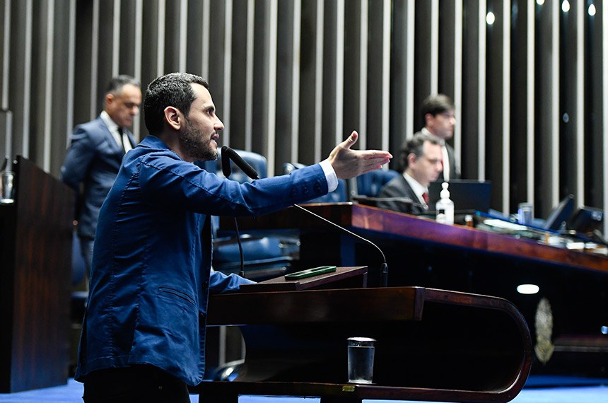 Mesa: 
presidente do Senado Federal, senador Rodrigo Pacheco (PSD-MG). 