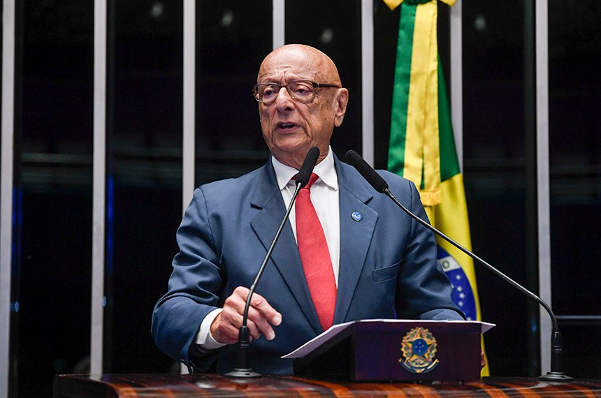 Em discurso, à tribuna, senador Esperidião Amin (PP-SC).