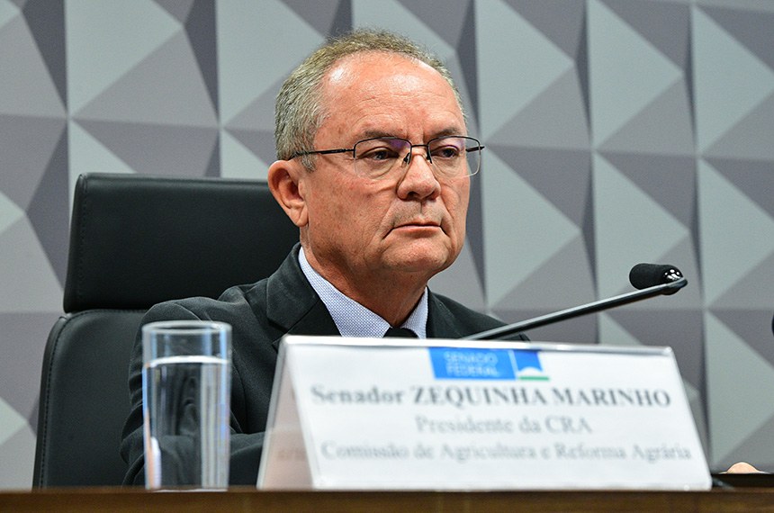 Mesa: 
presidente da CRA, senador Zequinha Marinho (Podemos-PA).