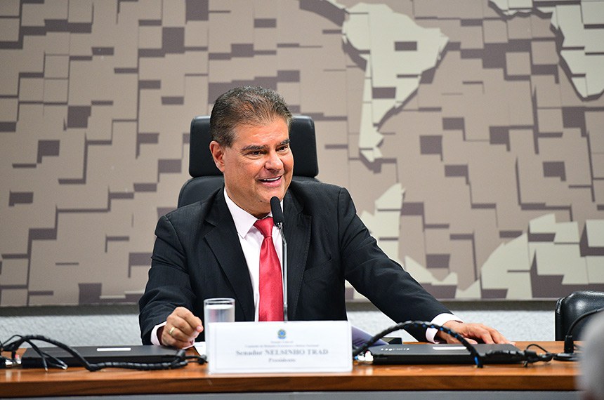 Senador Nelsinho Trad (PSD-MS) é eleito presidente da Comissão de Relações Exteriores e Defesa Nacional (CRE).