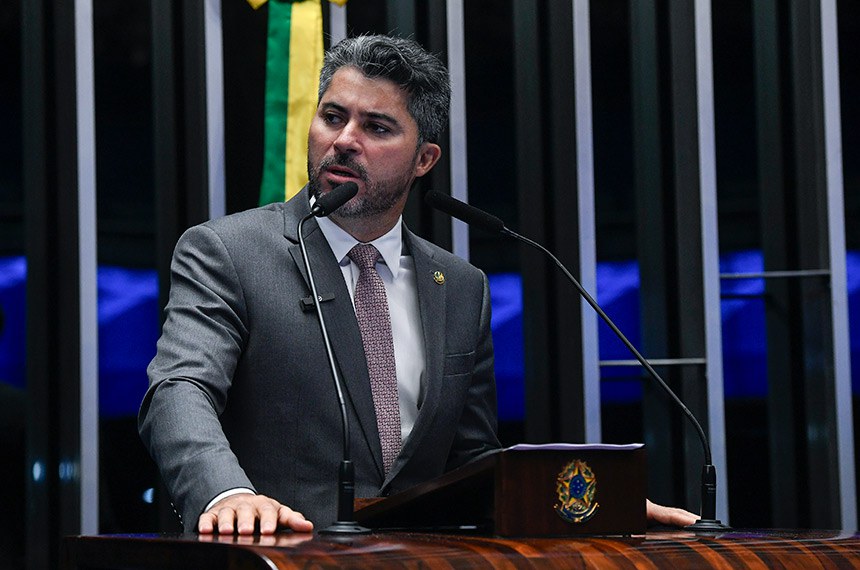 Em discurso, à tribuna, senador Marcos Rogério (PL-RO).