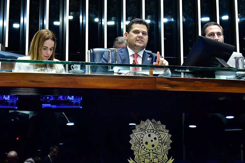 Mesa: 
1ª secretária da Mesa do Senado Federal, senadora Daniella Ribeiro (PP-PB);
presidente do Senado Federal, senador Davi Alcolumbre (União-AP); 
secretário-geral da Mesa do Senado Federal, Danilo Augusto Barboza de Aguiar.