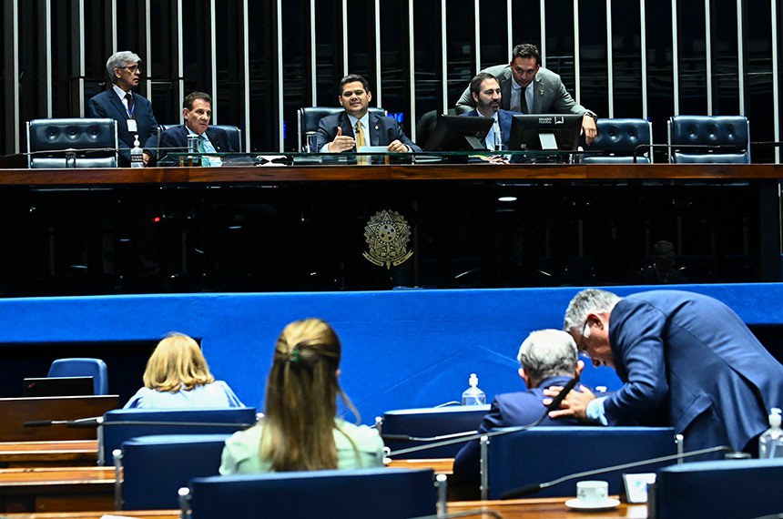 Mesa:
senador Vanderlan Cardoso (PSD-GO); 
presidente do Senado Federal, senador Davi Alcolumbre (União-AP); 
secretário-geral da Mesa do Senado Federal, Danilo Augusto Barboza de Aguiar;
3º suplente da Mesa do Senado Federal, senador Styvenson Valentim (PSDB-RN). 