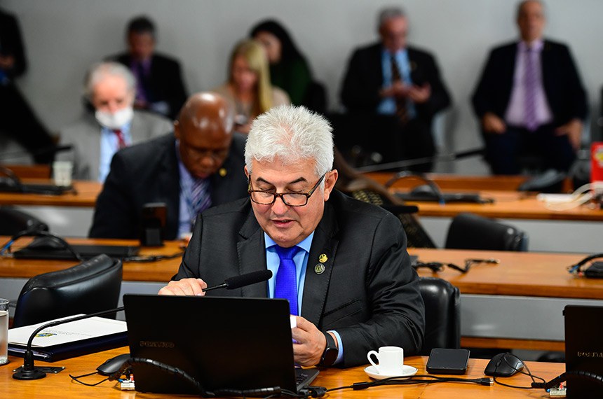 Em pronunciamento, à bancada, relator do PDL 1103/2021, senador Astronauta Marcos Pontes (PL-SP).