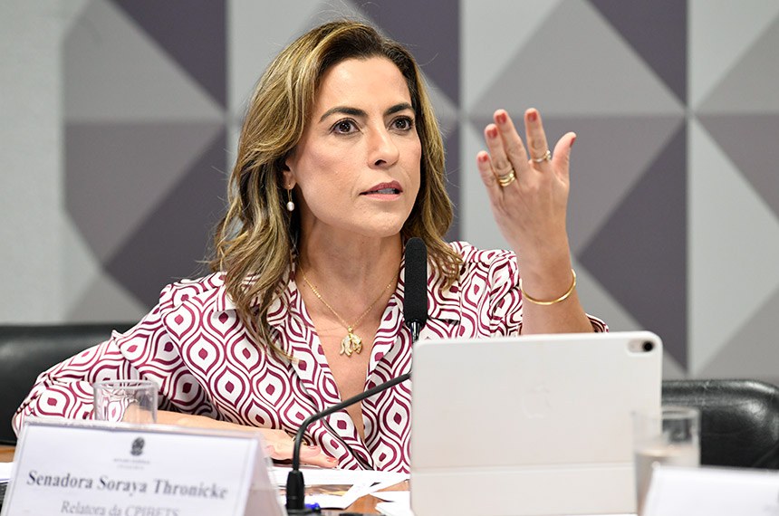 Mesa: 
relatora da CPIBETS, senadora Soraya Thronicke (Podemos-MS) - em pronunciamento. 
