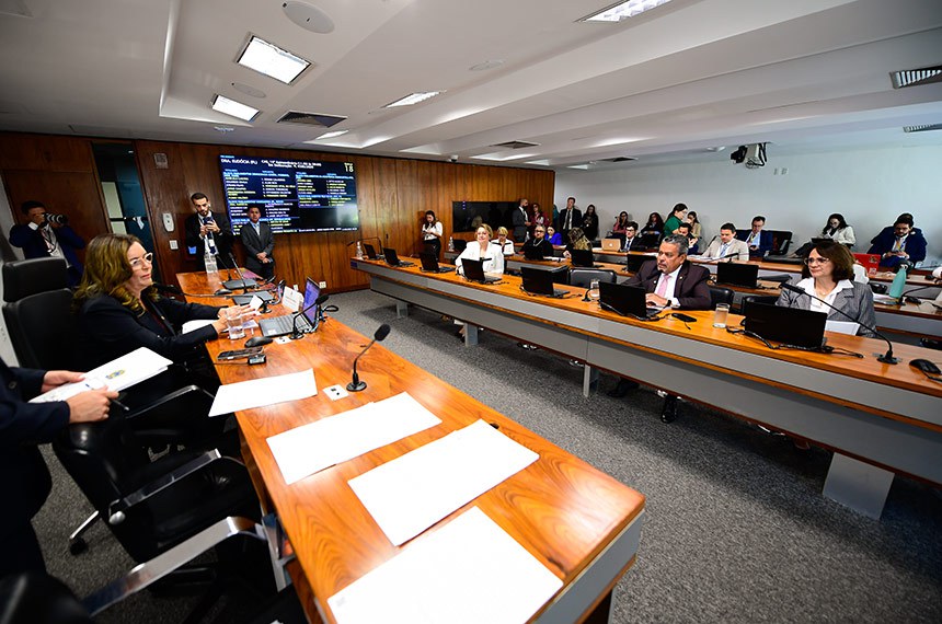 Bancada:
senadora Jussara Lima (PSD-PI);
relator do PL 375/2023, senador Dr. Hiran (PP-RR), em prounciamento;
senadora Damares Alves (Republicanos-DF).