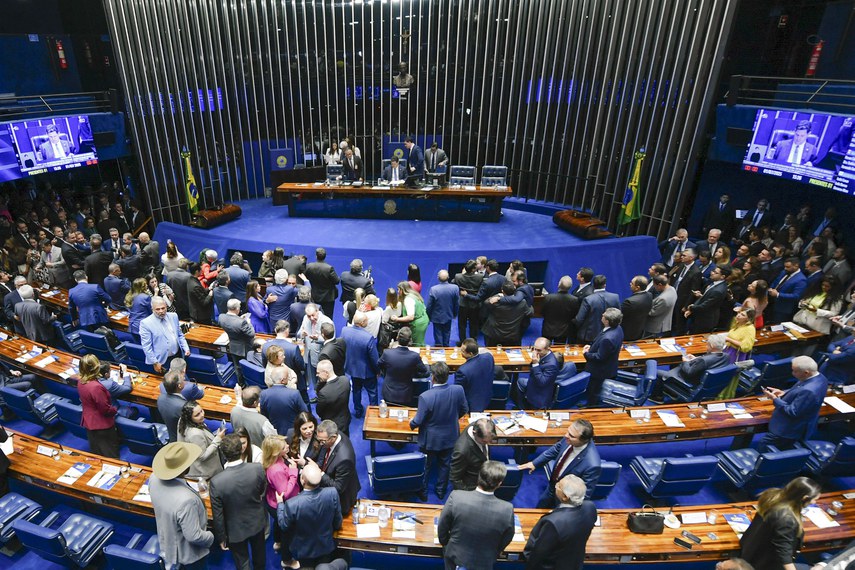 Mesa:
presidente do Senado Federal, senador Davi Alcolumbre (União-AP);
secretário-geral da Mesa do Senado Federal, Gustavo A. Sabóia Vieira.