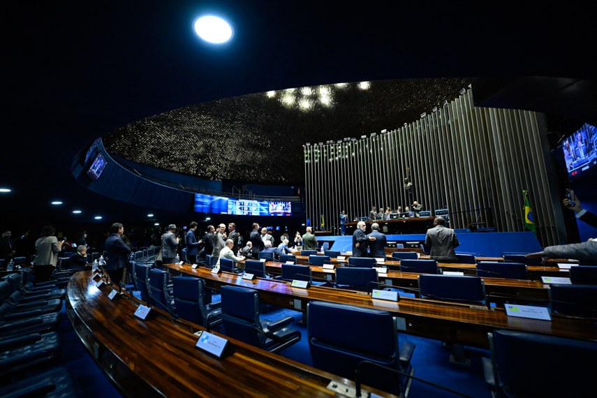 Mesa: 
presidente do Senado Federal, senador Davi Alcolumbre (União-AP); 
secretário-geral da Mesa do Senado Federal, Danilo Augusto Barboza de Aguiar.
