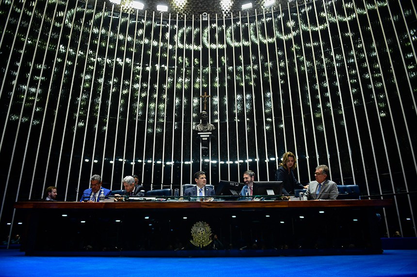 Mesa: 
senador Dr. Hiran (PP-RR); 
senador Jaime Bagattoli (PL-RO); 
presidente do Senado Federal, senador Davi Alcolumbre (União-AP); 
secretário-geral da Mesa do Senado Federal, Danilo Augusto Barboza de Aguiar; 
senadora Leila Barros (PDT-DF); 
4º secretário da Mesa do Senado Federal, senador Laércio Oliveira (PP-SE).
