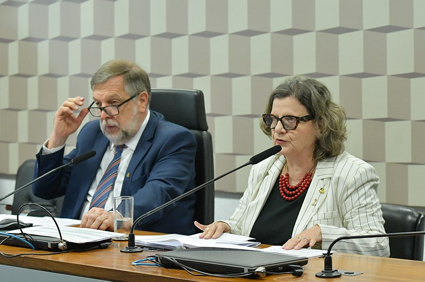 Mesa: 
presidente da CE, senador Flávio Arns (PSB-PR); 
relatora do PL 3.905/2021, senadora Teresa Leitão (PT-PE).