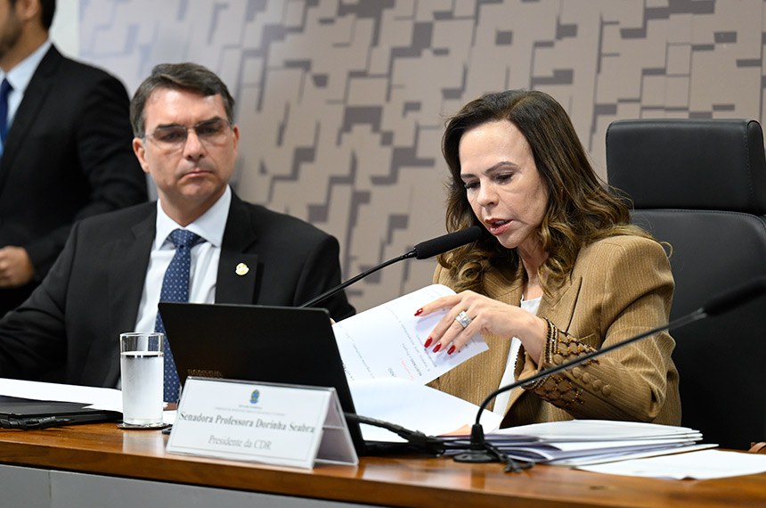 Mesa: 
presidente eventual da CDR, senador Flávio Bolsonaro (PL-RJ);
relatora das emendas da CDR à LDO, senadora Professora Dorinha Seabra (União-TO) - em pronunciamento.