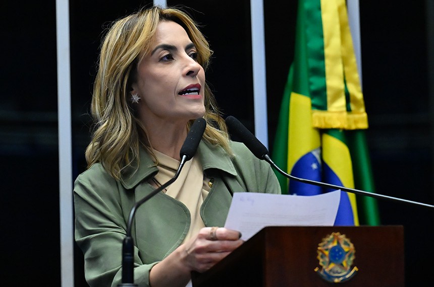 Em discurso, à tribuna, senadora Soraya Thronicke (Podemos-MS).