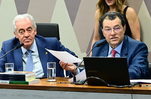 Mesa: 
presidente da CCJ, senador Otto Alencar (PSD-BA); 
relator do PLP 108/2024, senador Eduardo Braga (MDB-AM).