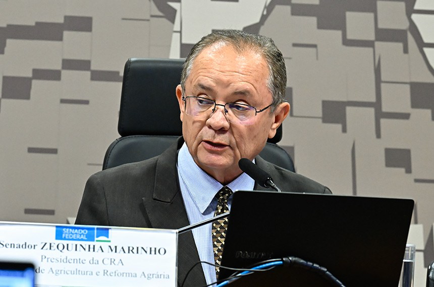 Mesa: 
presidente da CRA, senador Zequinha Marinho (Podemos-PA).