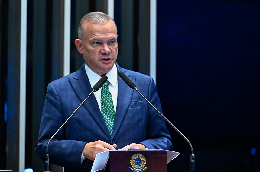 Em discurso, à tribuna, senador Wellington Fagundes (PL-MT).