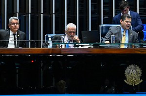 Mesa: 
presidente do Senado Federal, senador Davi Alcolumbre (União-AP); 
secretário-geral da Mesa do Senado Federal, Danilo Augusto Barboza de Aguiar. 
