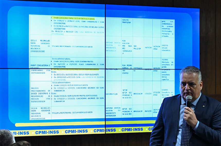 O relator da CPMI do INSS, deputado Alfredo Gaspar - Foto: Jefferson Rudy/Agência Senado