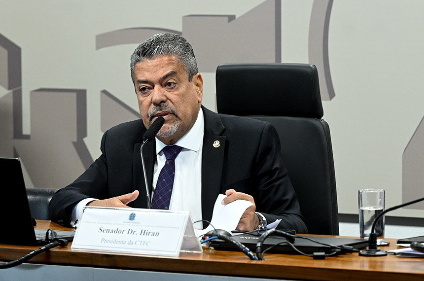 O presidente da CTFC, Dr. Hiran, é autor do requerimento - Foto: Carlos Moura/Agência Senado