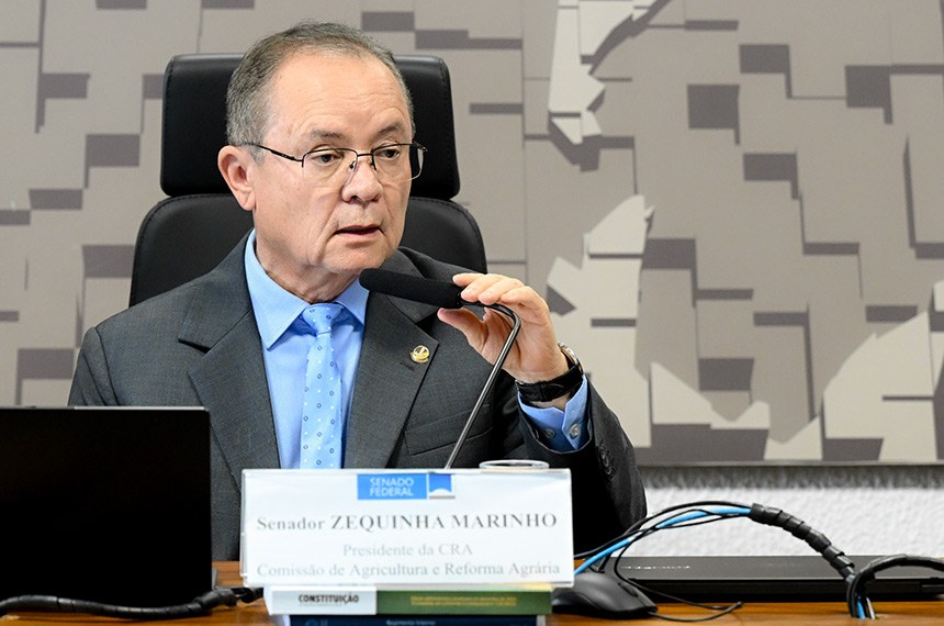 Mesa: 
presidente da CRA, senador Zequinha Marinho (Podemos-PA).