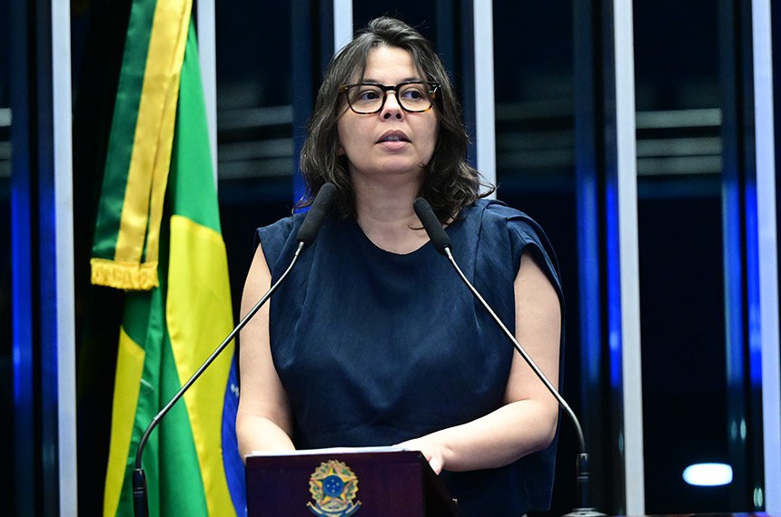 A secretária nacional de Promoção e Defesa dos Direitos Humanos, Élida Lauris, também condenou feminicídios - Foto: Geraldo Magela/Agência Senado