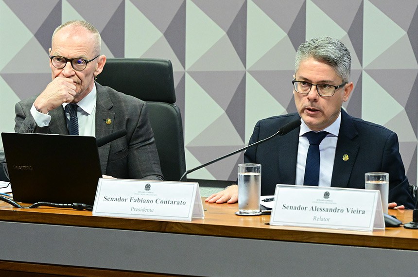 Mesa: 
presidente da CPICRIME, senador Fabiano Contarato (PT-ES); 
relator da CPICRIME, senador Alessandro Vieira (MDB-SE).