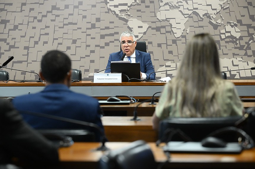 O senador Eduardo Girão é o vice-presidente da frente parlamentar - Foto: Carlos Moura/Agência Senado