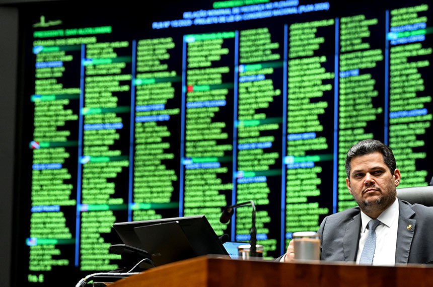 Presidente do Senado Federal, senador Davi Alcolumbre (União-AP) conduz sessão.
