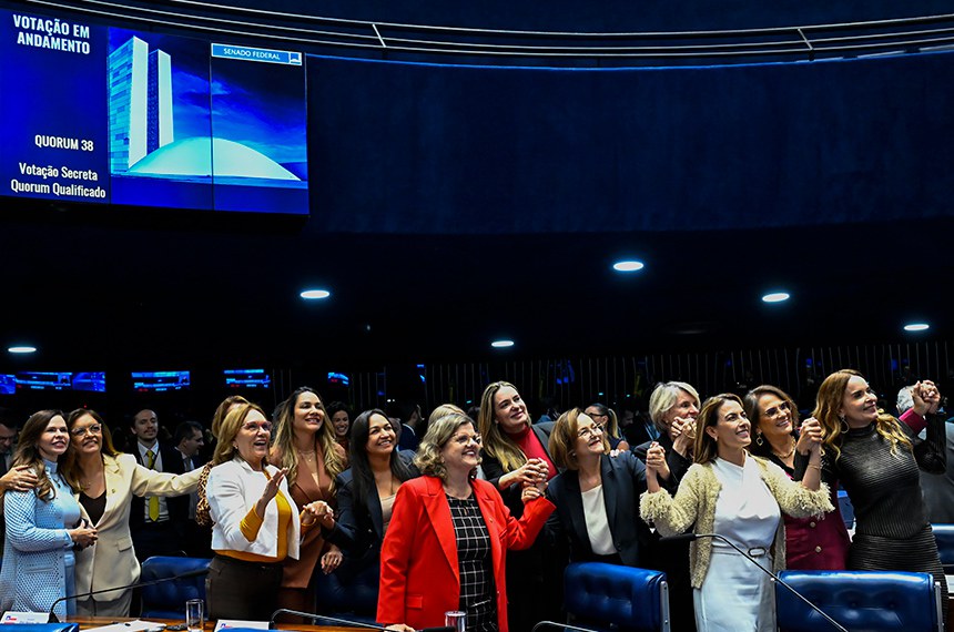 Participam:
senadora Professora Dorinha Seabra (União-TO); senadora Dra. Eudócia (PL-AL); 
senadora Jussara Lima (PSD-PI); 
senadora Ana Paula Lobato (PDT-MA); 
senadora Zenaide Maia (PSD-RN); 
senadora Eliziane Gama (PSD-MA);
indicada para exercer o cargo de ministra no Superior Tribunal Militar (STM), Verônica Abdalla Sterman;
senadora Teresa Leitão (PT-PE); 
senadora Augusta Brito (PT-CE); 
senadora Margareth Buzetti (PSD-MT); 
senadora Damares Alves (Republicanos-DF);
indicada para exercer o cargo de ministra do Superior Tribunal de Justiça (STJ), Maria Marluce Caldas Bezerra; 
senadora Soraya Thronicke (Podemos-MS);
senadora Daniella Ribeiro (PP-PB).