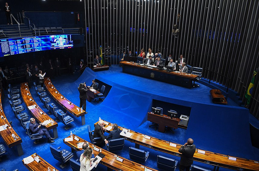 Mesa: 
senador Sergio Moro (União-PR); 
presidente do Senado Federal, senador Davi Alcolumbre (União-AP); 
secretário-geral da Mesa do Senado Federal, Danilo Augusto Barboza de Aguiar; 
senador Rogerio Marinho (PL-RN).