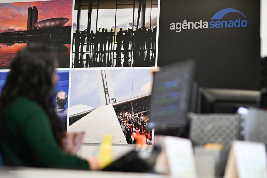 Equipe de fotografia da Agência Senado.
