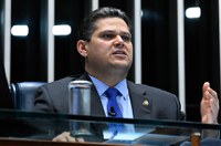 Mesa: 
presidente do Senado Federal, senador Davi Alcolumbre (União-AP) - em pronunciamento. 
